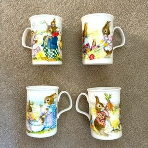 Roy Kirkham Bunny Tales Mugs Fine Bone China